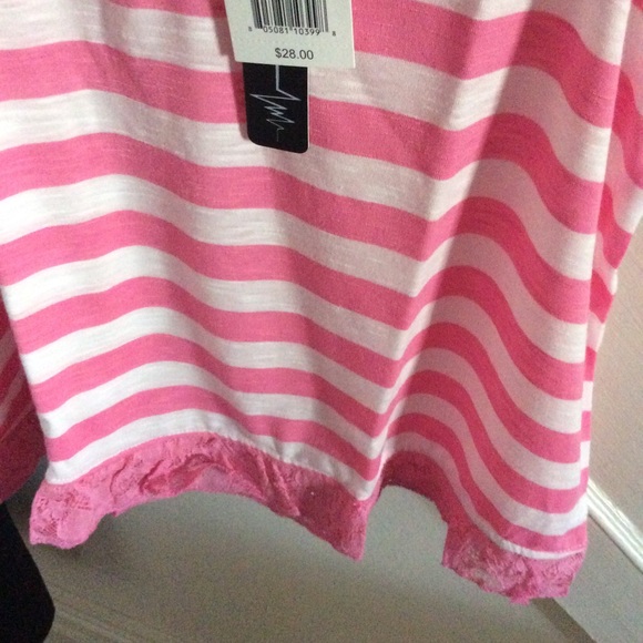 New with Tags, 2 Girls XL Tee Tops Ruffles & Lace - Picture 4 of 8